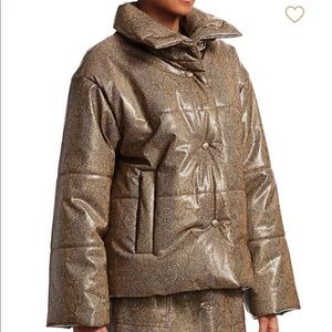 Nanushka Hide Snake puffer jacket